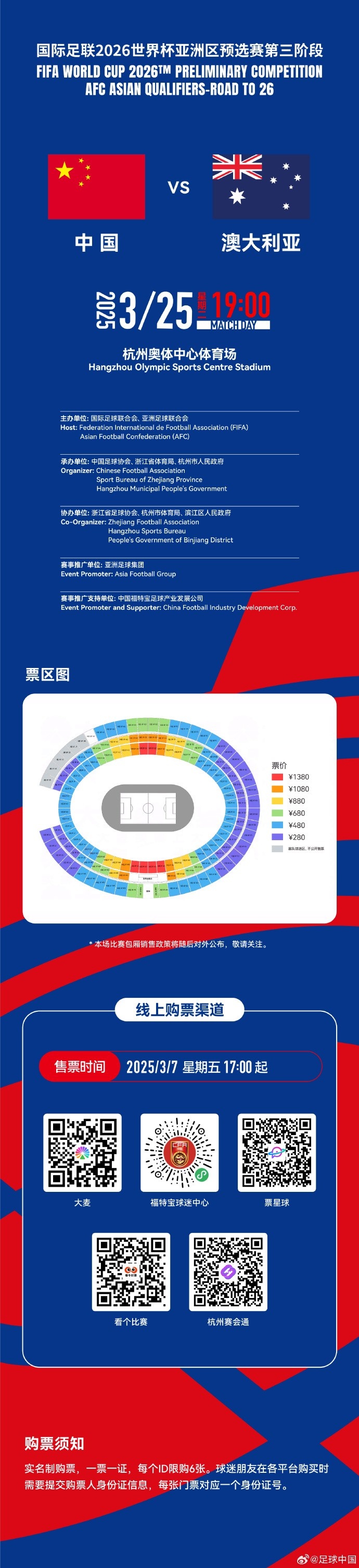  67000張！記者：若國足vs澳大利亞門票售罄，將創(chuàng)造上座人數(shù)紀(jì)錄