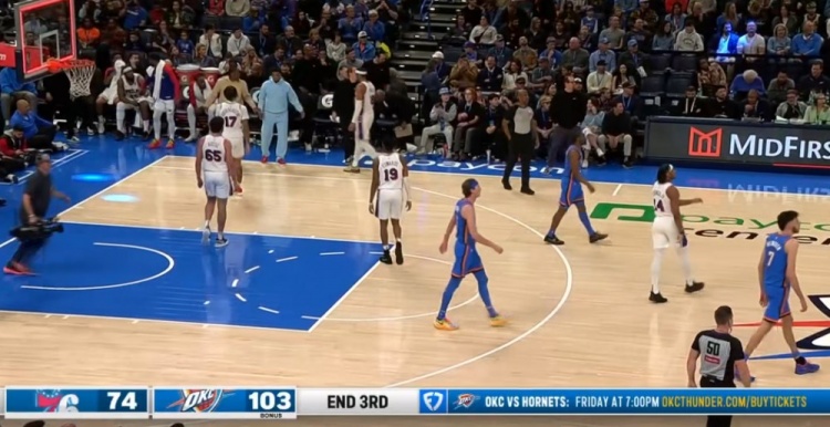  多名主力輪休！雷霆三節(jié)破百 103-74領先76人29分