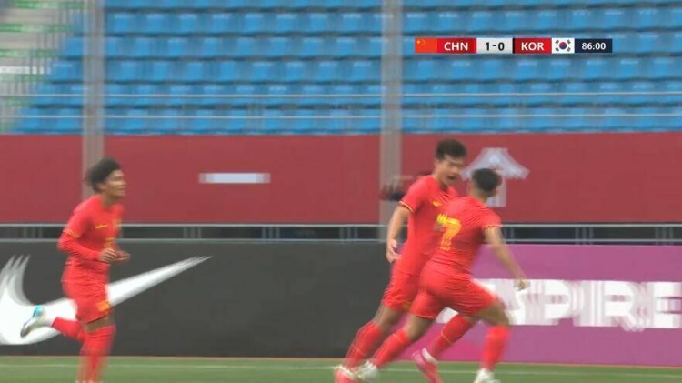  U22國足1-0韓國全場數(shù)據(jù)：控球率49%落后韓國，10射7正領(lǐng)先對手